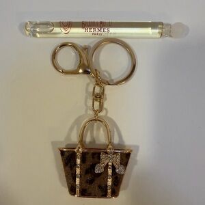 Hermes Paprika Brasil and a Purse Keychain NWOT